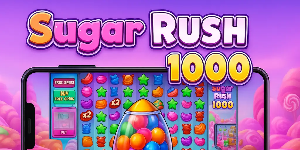 Sugar Rush 1000 slot gameplay banner