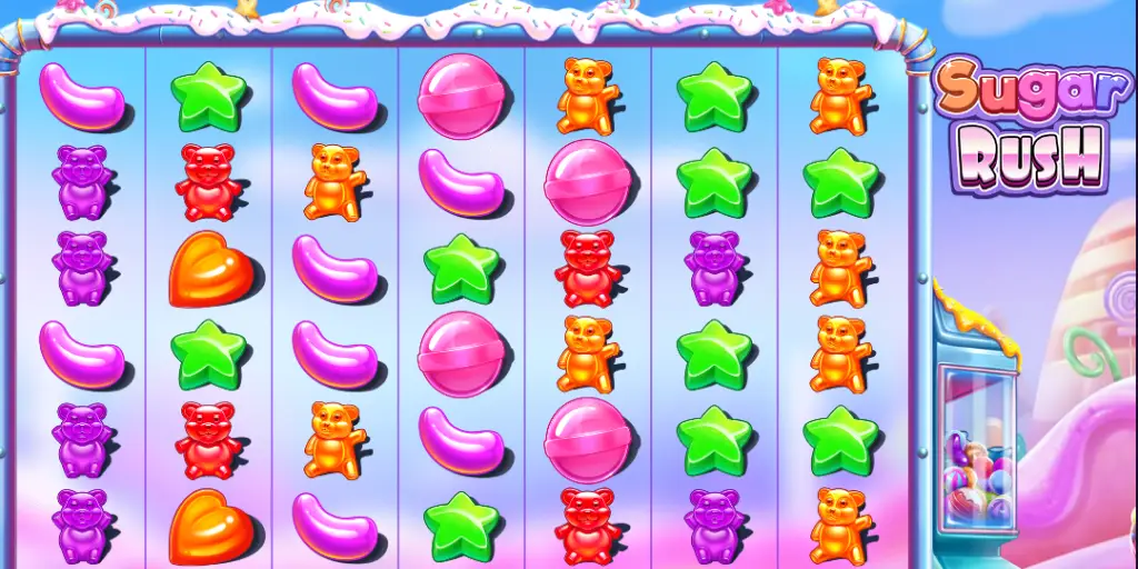 Sugar Rush slot gameplay banner
