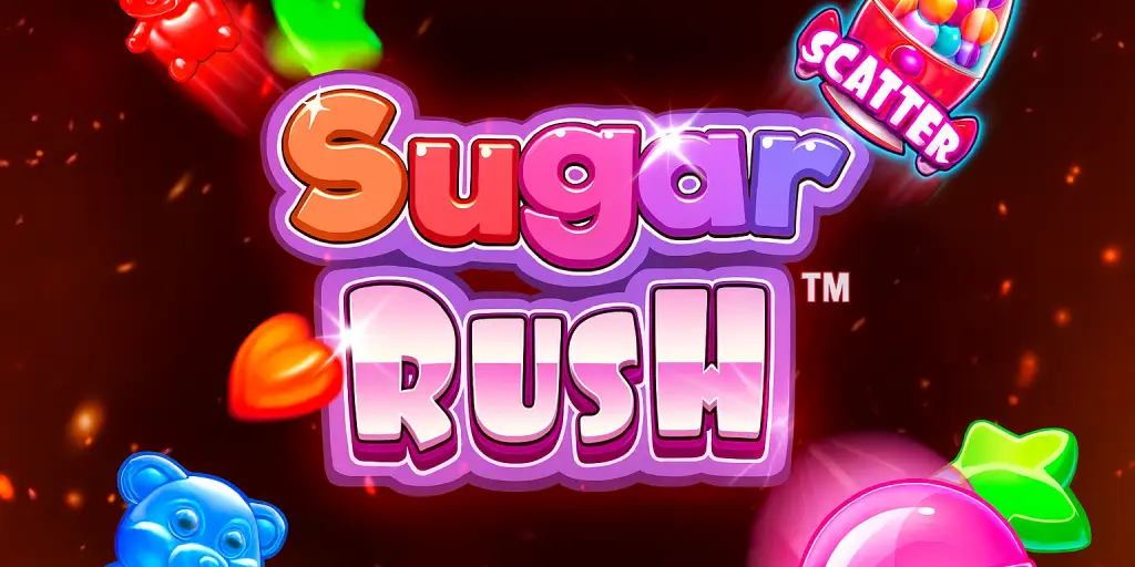 Sugar Rush slot banner with scatter symbol